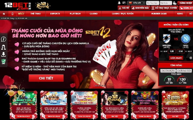 12BET là nhà cái cá cược online hàng đầu ở châu Á và trên thế giới